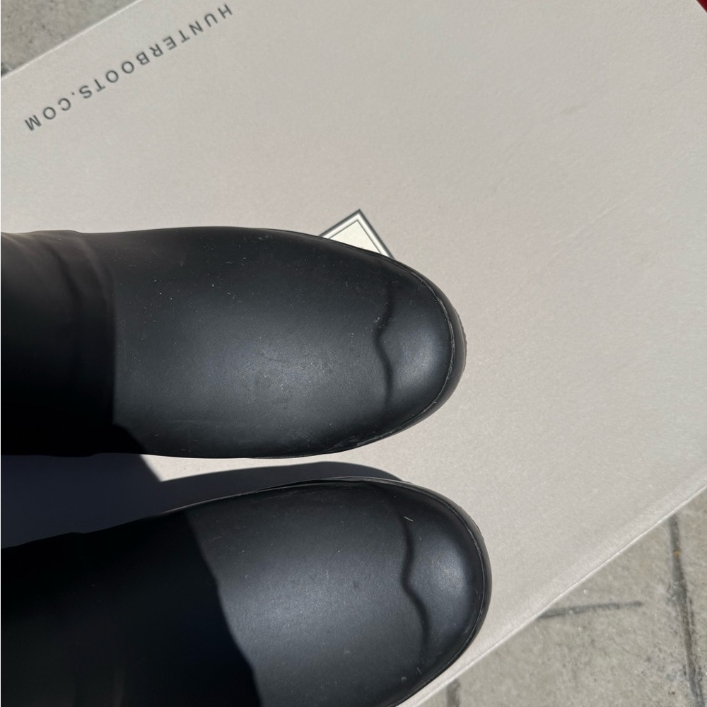 Hunter Black Tall Rain Boots - Picture 6 of 6